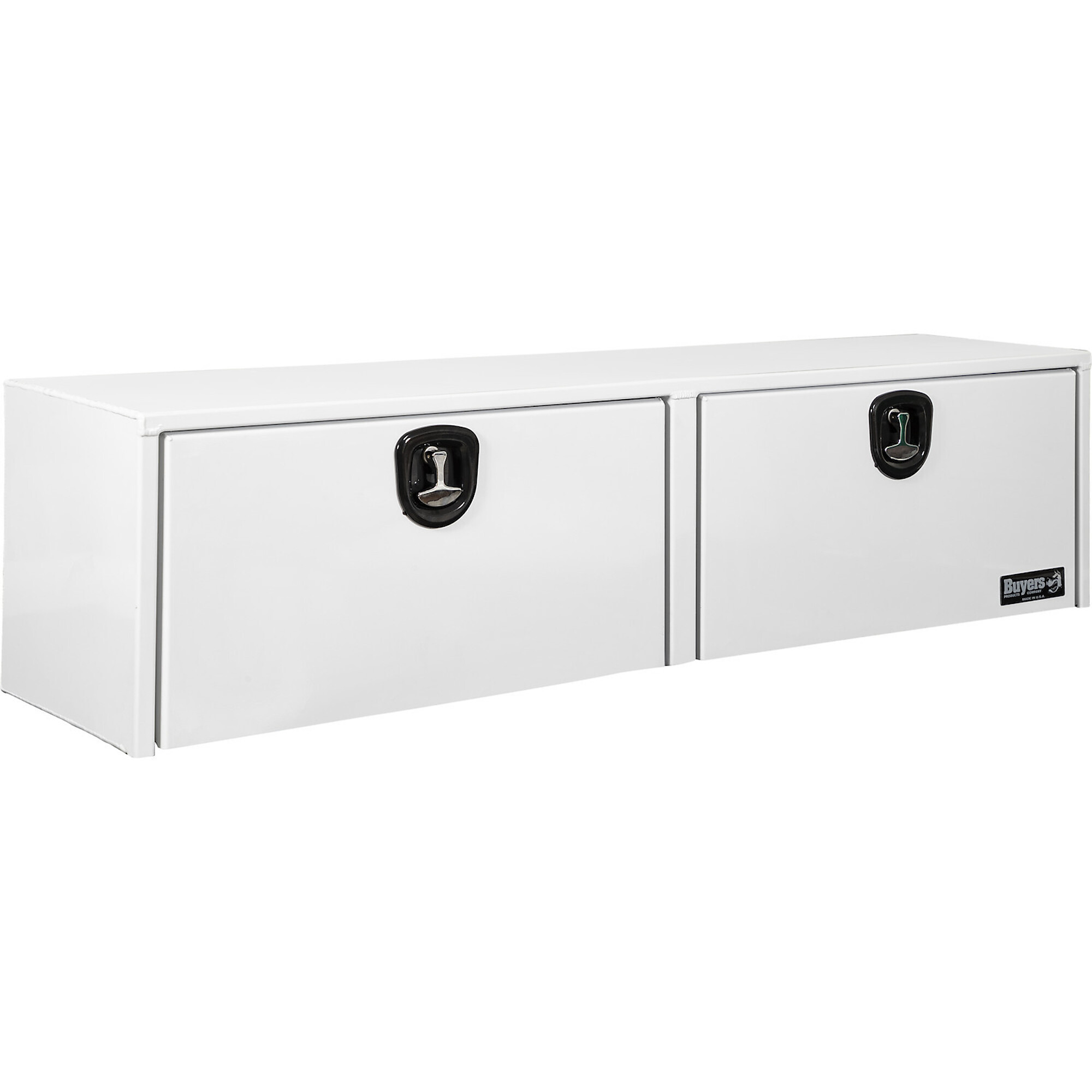 Buyers Products, 72x13x16 Contractor Topsider Truck Bed Tool Job Storage Box, Width 16 in, Material Aluminum, Color Finish Glossy White, Model# 1753151